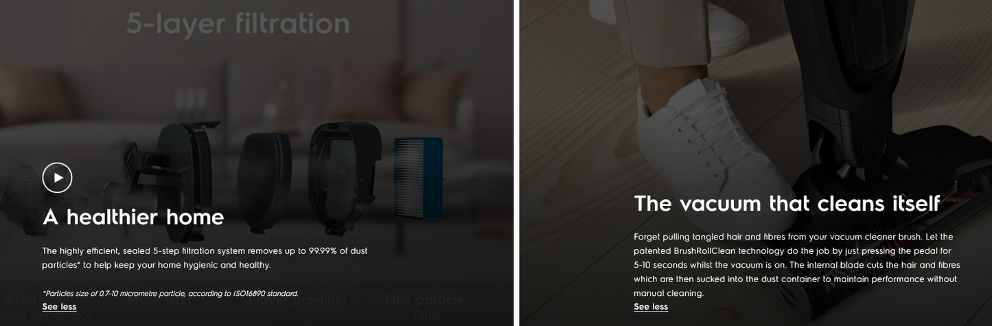 Electrolux WQ61-1OGG Well Q6 Self-Standing Cordless Vacuum Cleaner