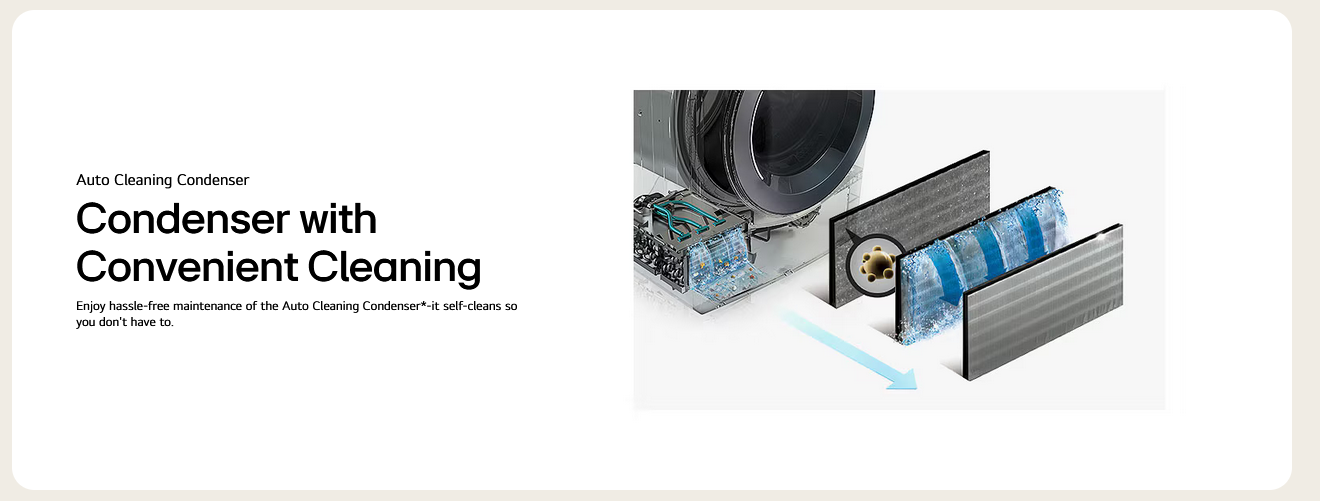 LG 14/10kg Objet WashTower™ All-In-One Stacked Washer Dryer WT1410NHEG