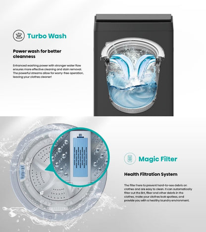 Hisense 15KG Inverter Top Load Washer Washing Machine WT150F50