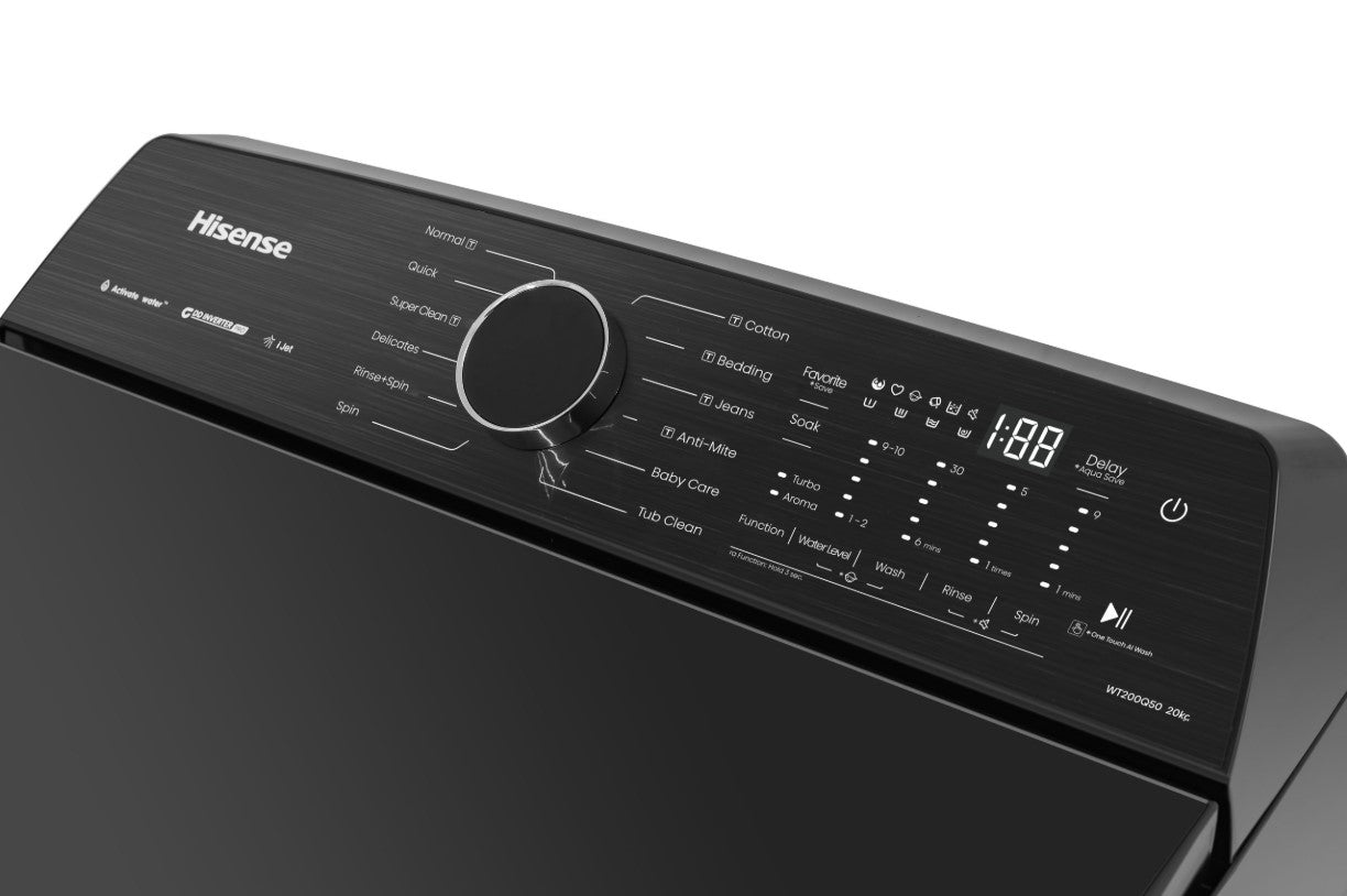 Hisense 18KG Top Load Washer Inverter WT180Q50 / WT180Q Mesin Basuh