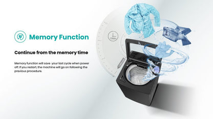 Hisense 22KG Top Load Washer Inverter WT220Q50 / WT220Q Mesin Basuh