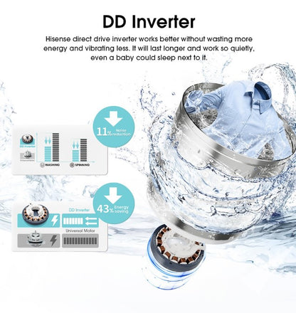 Hisense 10.5KG Inverter Top Load Washer Washing Machine WT5J1013DT