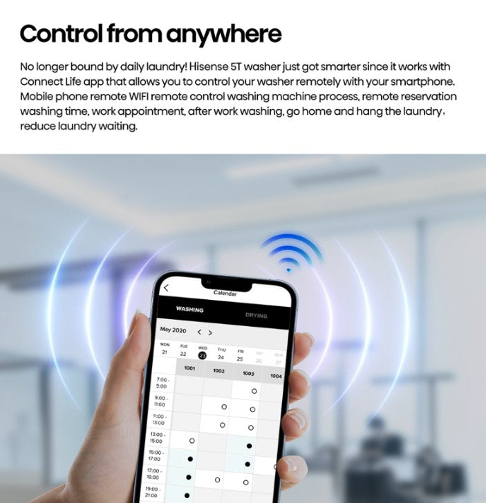 Hisense 17KG Top Load Washer WT5T1715DT Inverter