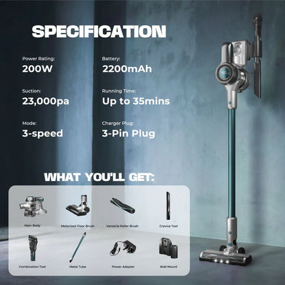 Russell Taylors Versatile Cordless Vacuum Cleaner X1