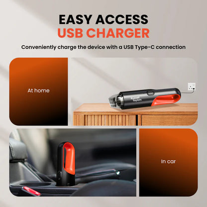 Russell Taylors Portable Vacuum Cleaner Cordless Car Vacuum 8000Pa X4