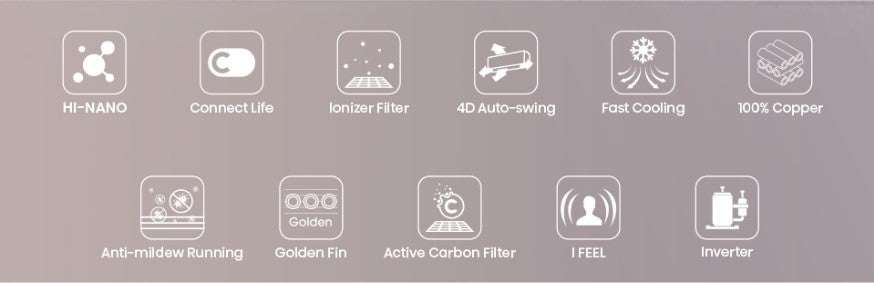 Hisense 2.5HP Air Cond Inverter R32 Air Conditioner (X5 TUA) AS25X5TUA (5 star)