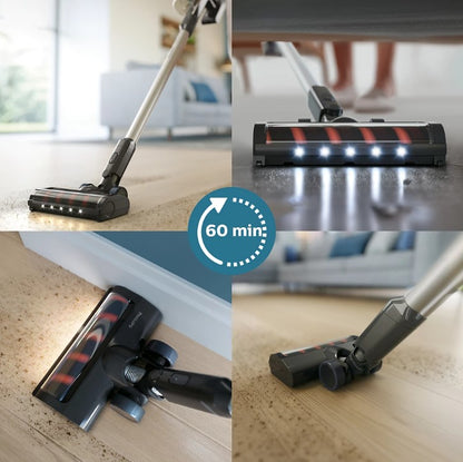 Philips Aqua Vacuum 3000 Series XC3133/61 Vacuum and Wipe LED Nozzle 3 Layer Filtration XC3133