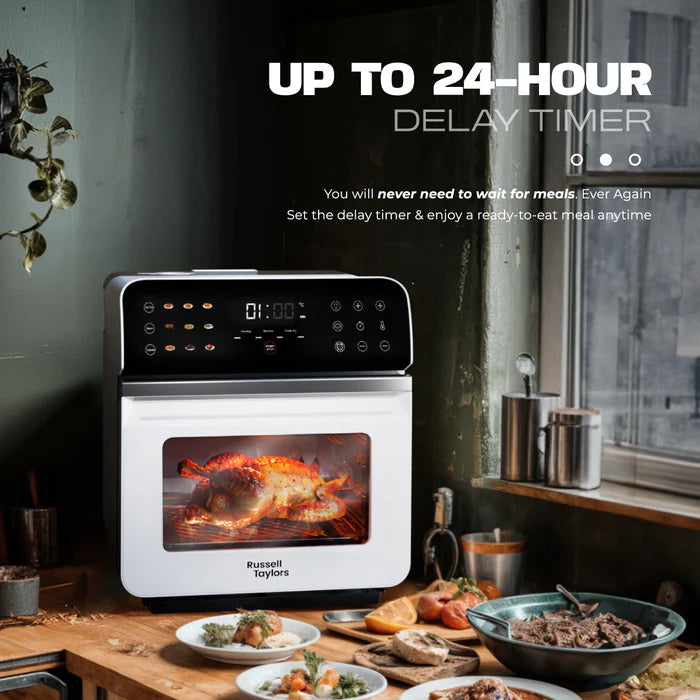 Russell Taylors Steam & Fry Mastery Steam Oven (10.5L) Z11 (3-in-1 Air Fryer/ Oven + Steamer + Steam Frying)