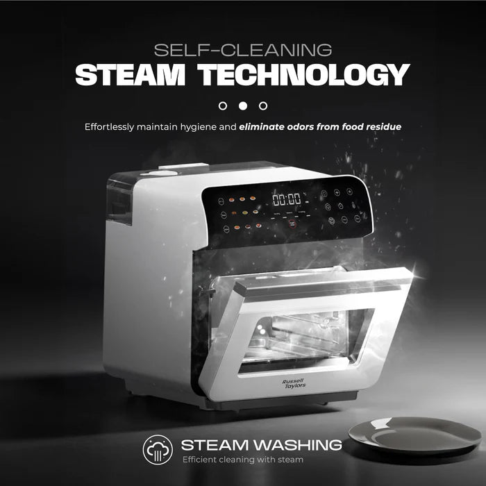Russell Taylors Steam & Fry Mastery Steam Oven (10.5L) Z11 (3-in-1 Air Fryer/ Oven + Steamer + Steam Frying)
