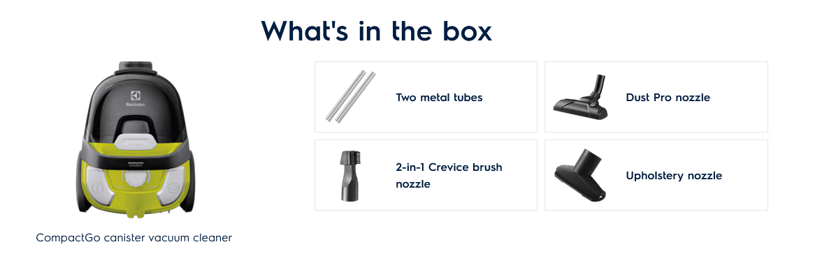 Electrolux Z1231 CompactGo canister vacuum cleaner