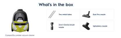 Electrolux Z1231 CompactGo canister vacuum cleaner