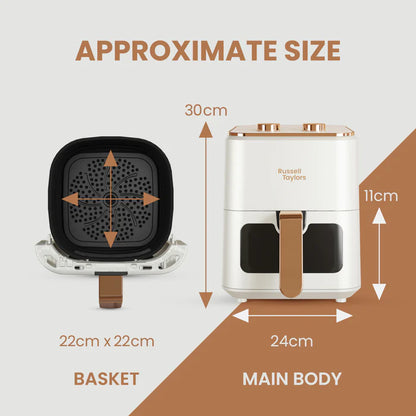 Russell Taylors 3D Visible Window Air Fryer Large (4.5L) Z3/Z3C