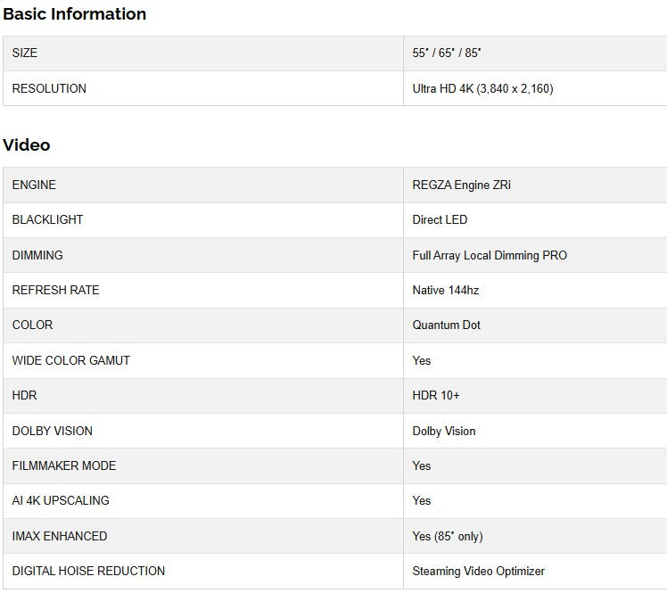 Toshiba 75″ Z670MP 4K UHD SMART TV 75Z670MP