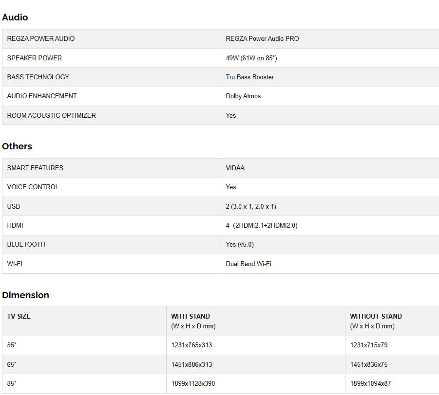 Toshiba 75″ Z670MP 4K UHD SMART TV 75Z670MP