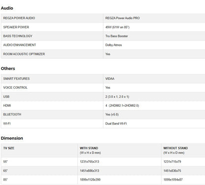 Toshiba 75″ Z670MP 4K UHD SMART TV 75Z670MP