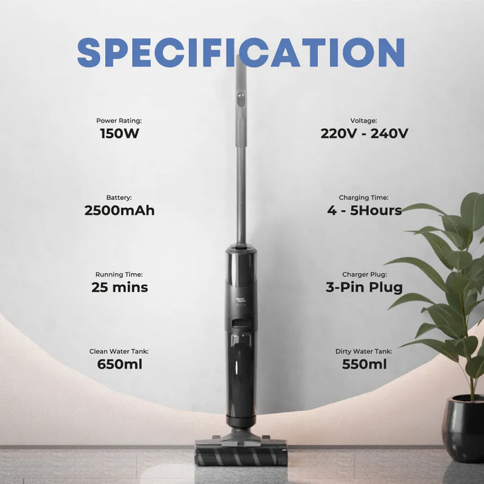 Russell Taylors 2-in-1 Wet Dry Cordless Floor Washer Vacuum Cleaner & Mop i1