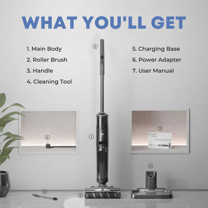 Russell Taylors 2-in-1 Wet Dry Cordless Floor Washer Vacuum Cleaner & Mop i1