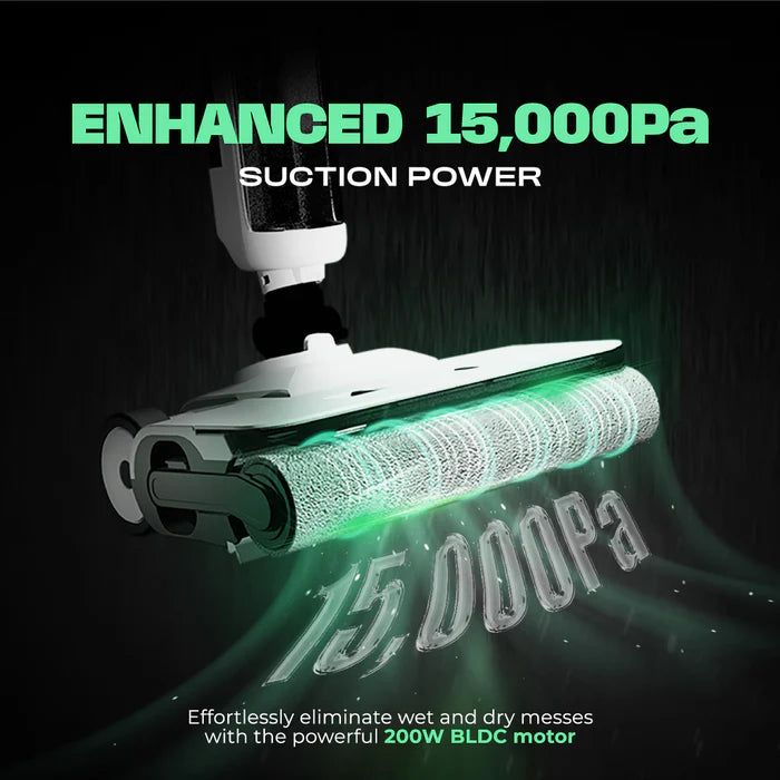 Russell Taylors Dual-Edge Wet Dry Cordless Floor Washer Vacuum Self-Cleaning with Hot Air Drying i3