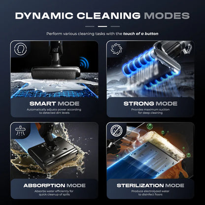 Russell Taylors Dual Roller Wet Dry Cordless Floor Washer 4-in-1 Vacuum Cleaner & Mop i4